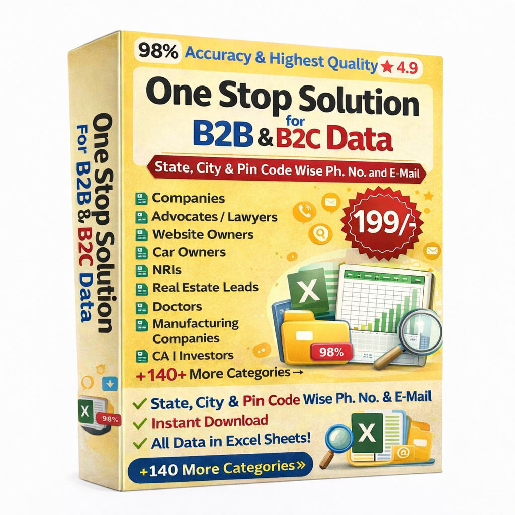 One Stop Solution for B2B & B2C Data