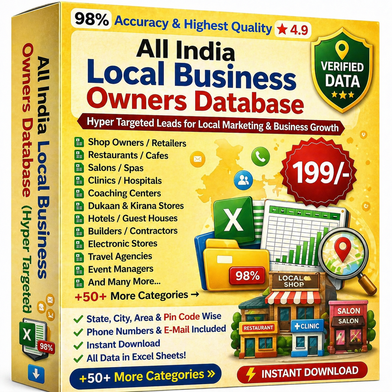 All India Local Business Owners Database (Hyper Targeted)